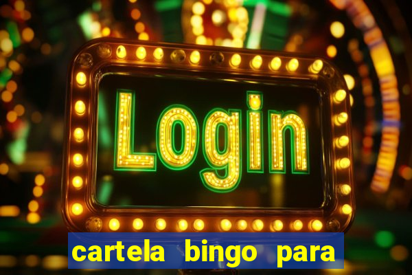 cartela bingo para cha de cozinha imprimir gratis